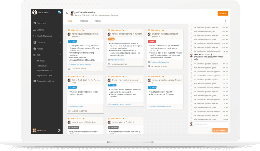 OKR Software for Goal Management